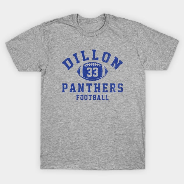 Dillon Panthers Football - #33 Tim Riggins - vintage logo T-Shirt by BodinStreet